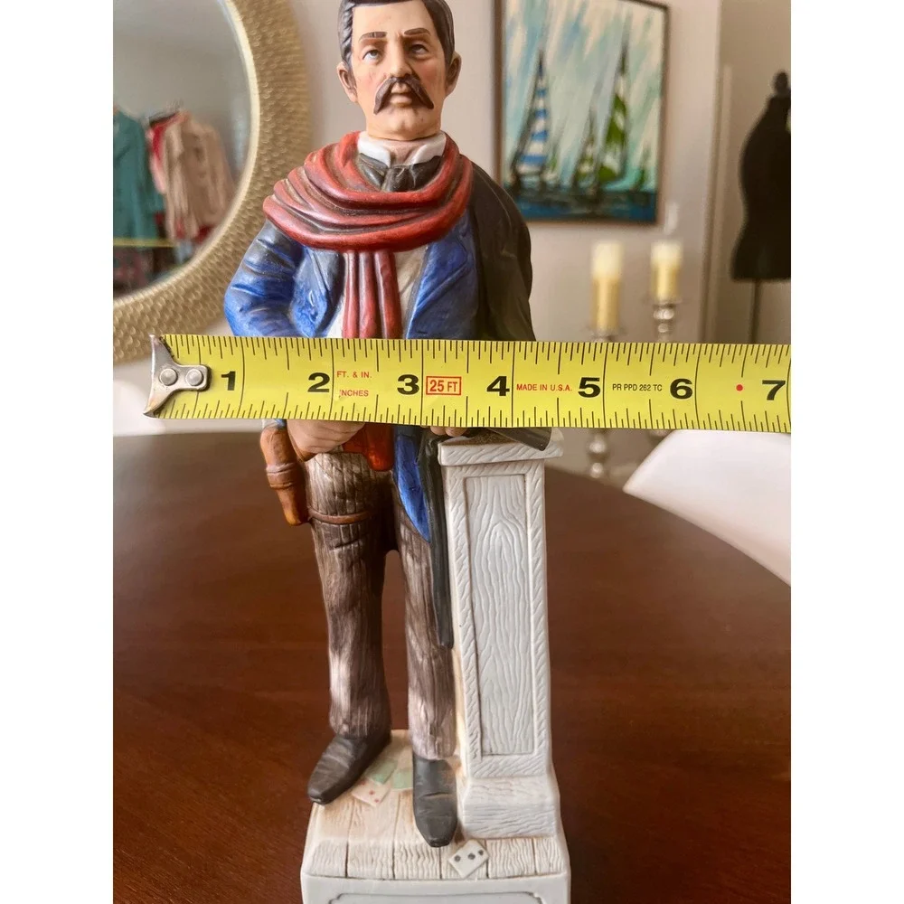 McCormick Doc Holliday Bourbon Decanter OS Multi Excellent 1977 Gunfighter Porc
